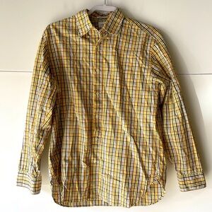 J.Crew Men's Plaid Button Front Down Shirt Blouse Long Sleeves, Sz M
